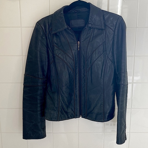 Jackets & Blazers - Vintage (90s) Leather Jacket